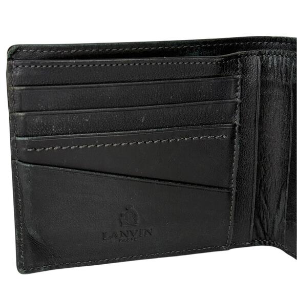 Lanvin Wallet Brown Leather Bi-fold with Coin Pocket - Picture 8 of 9
